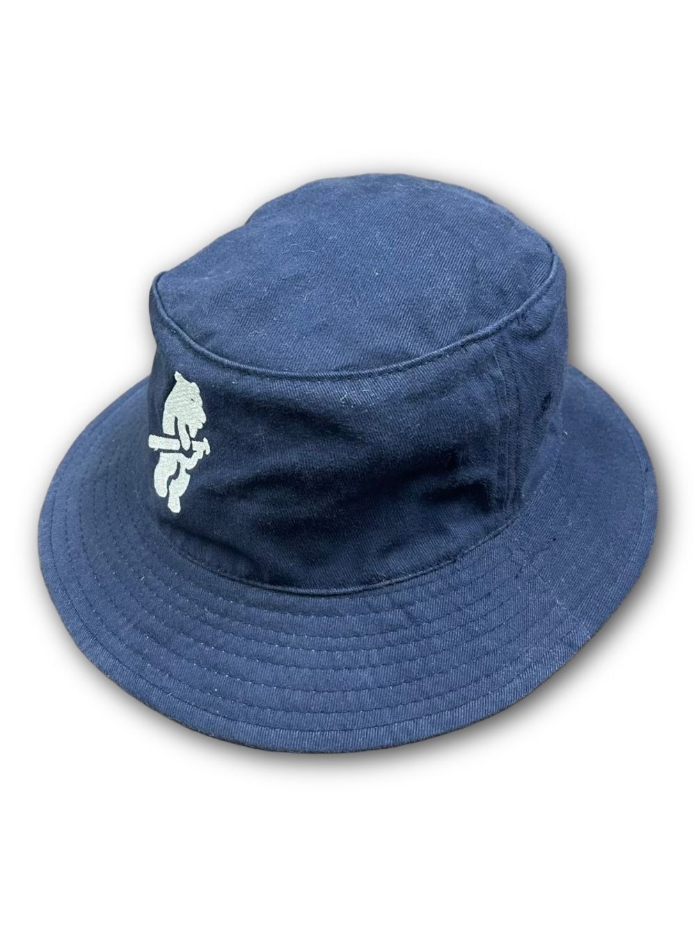 RARE Vintage Chicago Cubs American Needle Navy Blue Bucket Hat Stitch S/M